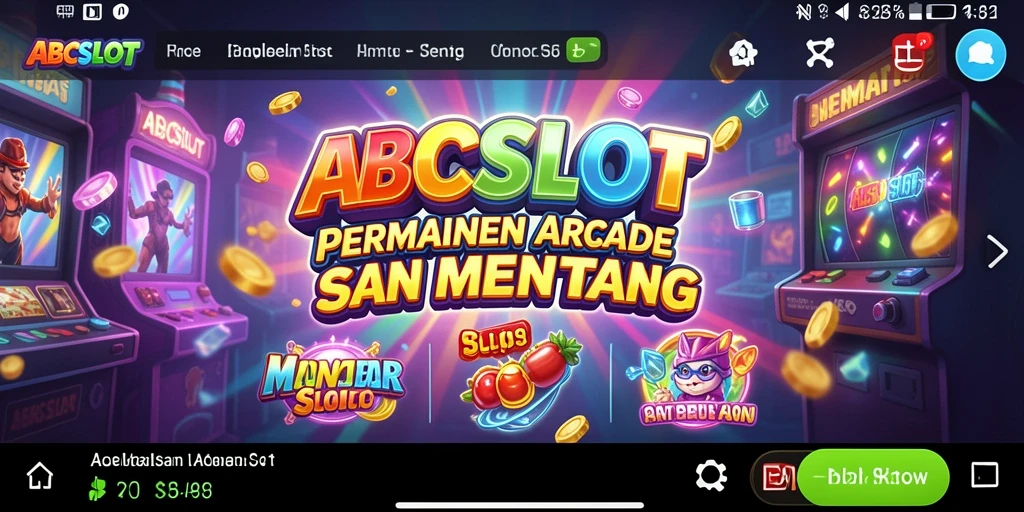Tampilan menarik gameplay ABCSLOT dengan efek visual yang memukau.