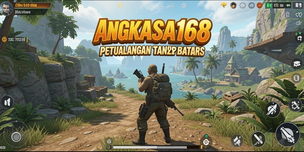 Tampilan permainan <strong>ANGKASA168</strong> yang menampilkan eksplorasi dunia terbuka.