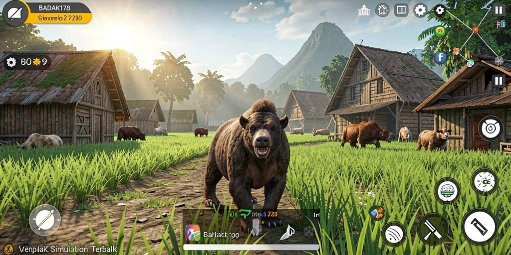 Tangkapan layar gameplay menarik BADAK178 dengan suasana simulation.