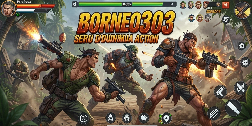 Menampilkan gameplay seru dari <strong>BORNEO303</strong>, aksi bertempur yang intens.