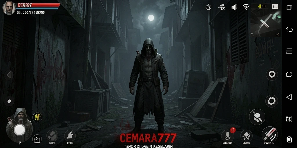 Tampilan gameplay CEMARA777 yang mendebarkan dan mencekam.