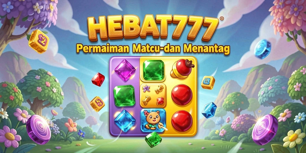 Screenshot gameplay HEBAT777 dengan level Match-3 yang menarik.