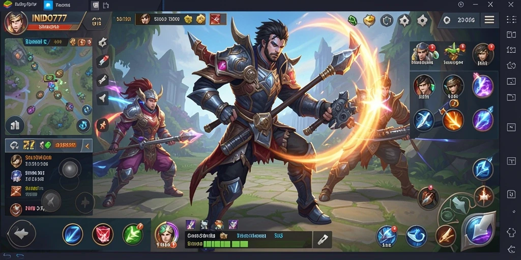 Tampilan menarik dari gameplay strategis INDO777.