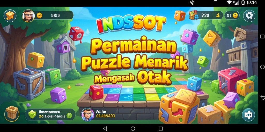 Tampilan gameplay <strong>INDSLOT</strong> yang menantang dan seru saat menyelesaikan puzzle.