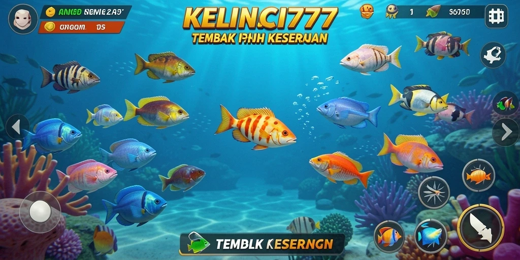 Screenshot gameplay KELINCI777 menampilkan aksi menembak ikan yang seru.