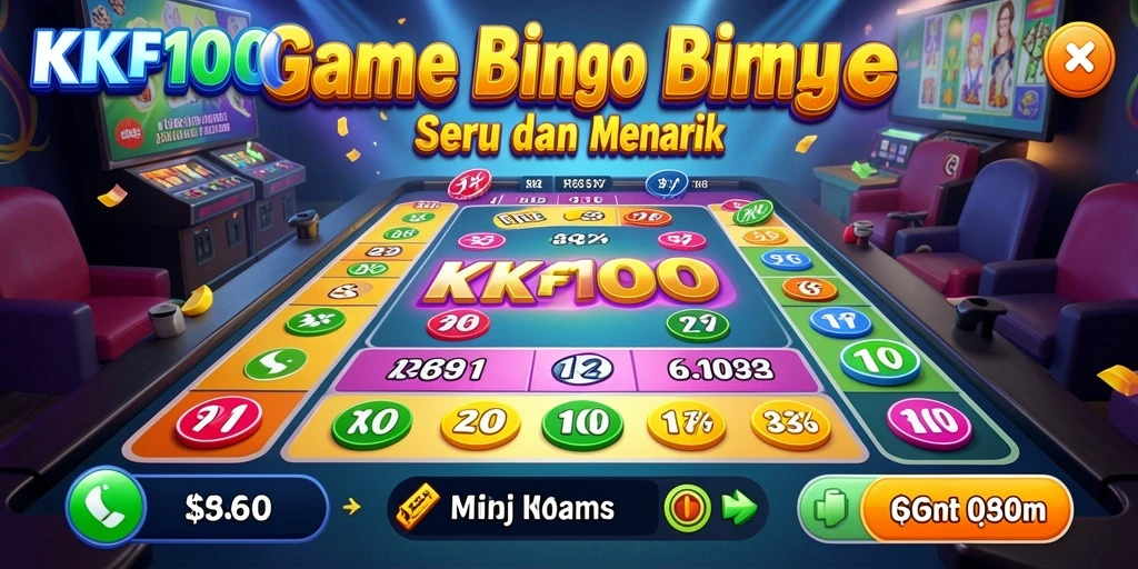 Screenshot gameplay KPK100 yang menunjukkan keseruan bermain Bingo.