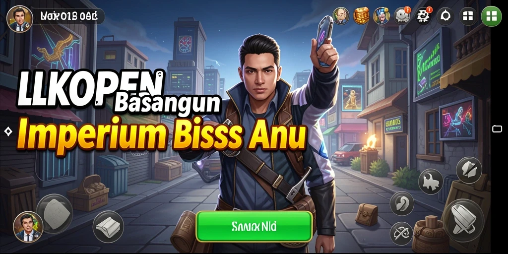 Tampilan gameplay yang menarik dalam LKOPEN saat membangun bisnis.