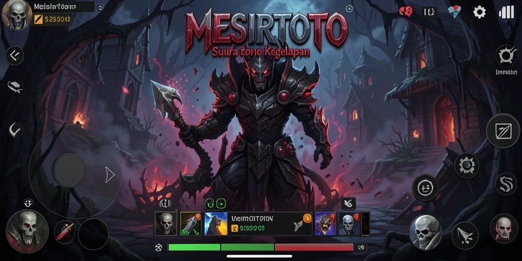 Screenshot utama MESIRTOTO menampilkan suasana gameplay yang penuh ketegangan dan misteri.