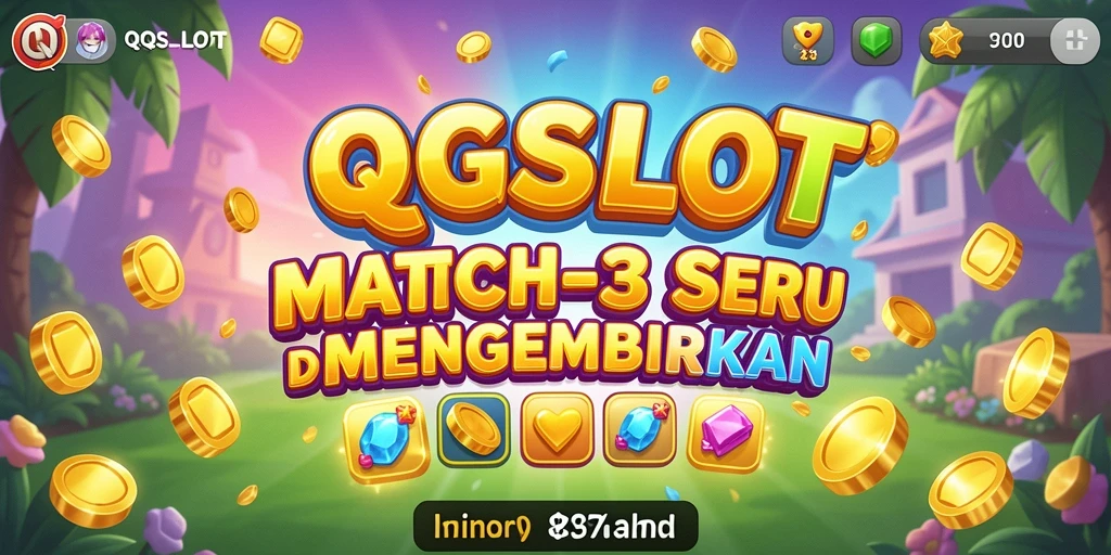 Tampilan permainan QQSLOT dengan simbol cerah dan tantangan seru.